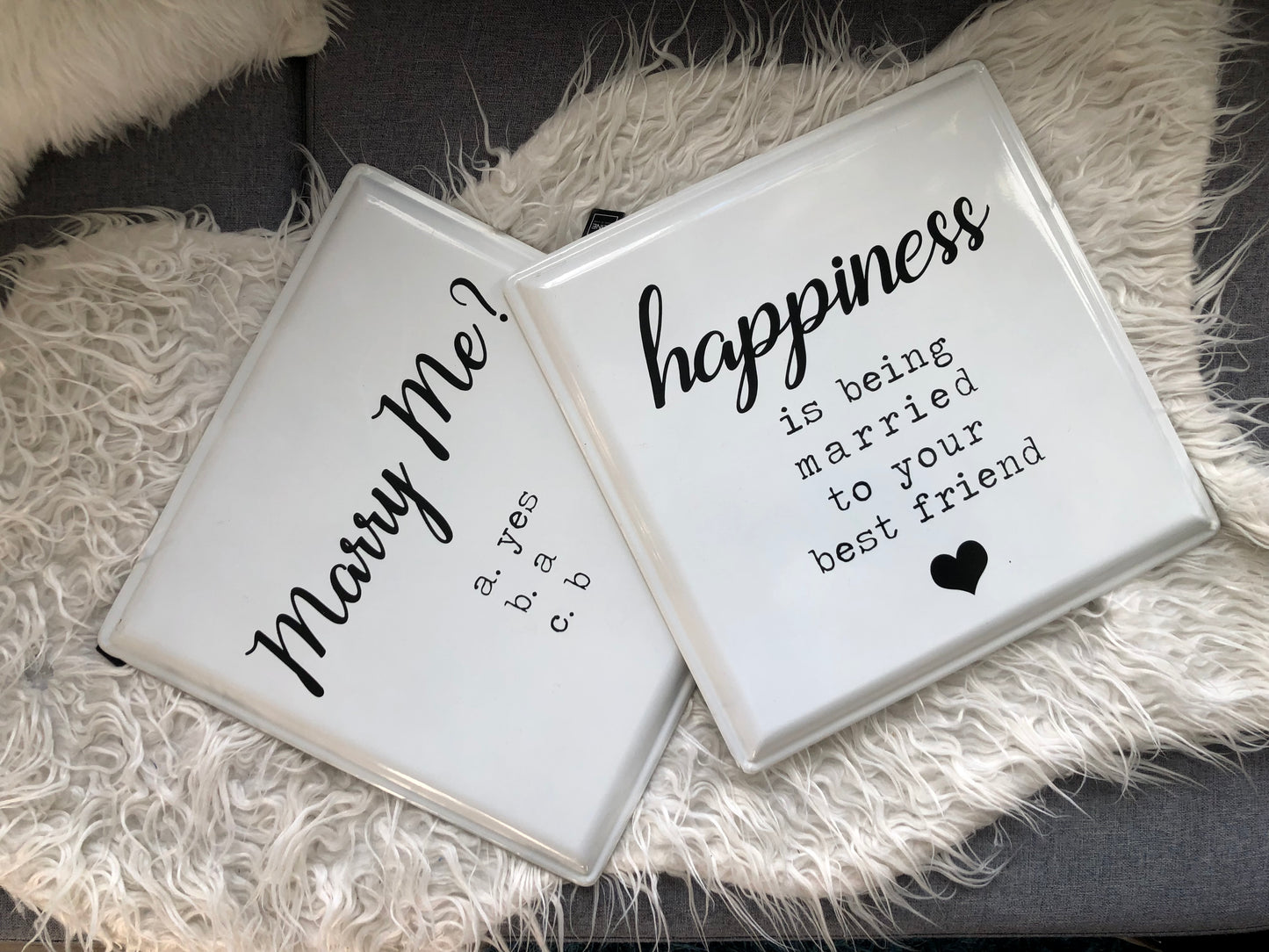 Set bordjes - Marry Me?